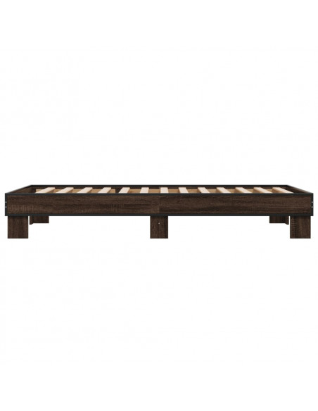 Giroletto Rovere Marrone 75x190 cm Legno Multistrato e Metallo