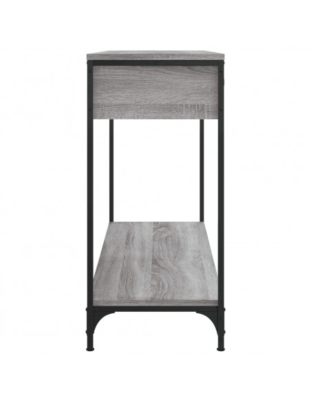 Tavolino Consolle Grigio Sonoma 100x34,5x75cm Legno Multistrato