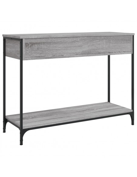 Tavolino Consolle Grigio Sonoma 100x34,5x75cm Legno Multistrato