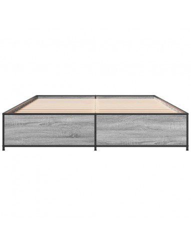 Giroletto Grigio Sonoma 120x200 cm in Legno Multistrato Metallo