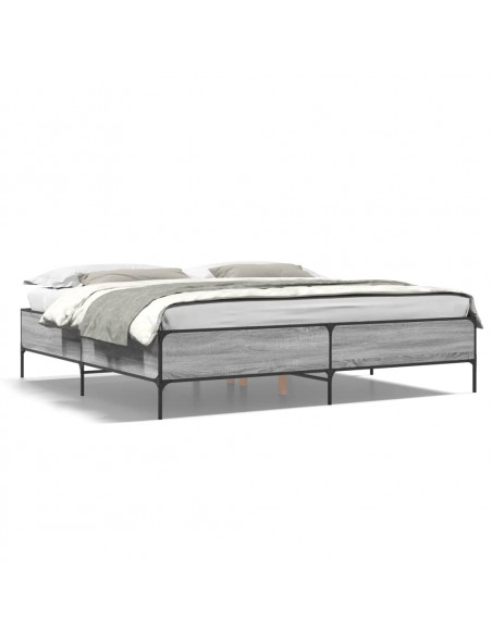 Giroletto Grigio Sonoma 200x200 cm in Legno Multistrato Metallo