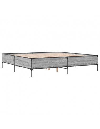 Giroletto Grigio Sonoma 200x200 cm in Legno Multistrato Metallo