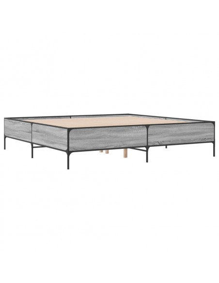 Giroletto Grigio Sonoma 200x200 cm in Legno Multistrato Metallo
