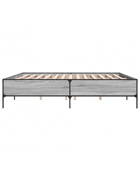 Giroletto Grigio Sonoma 200x200 cm in Legno Multistrato Metallo