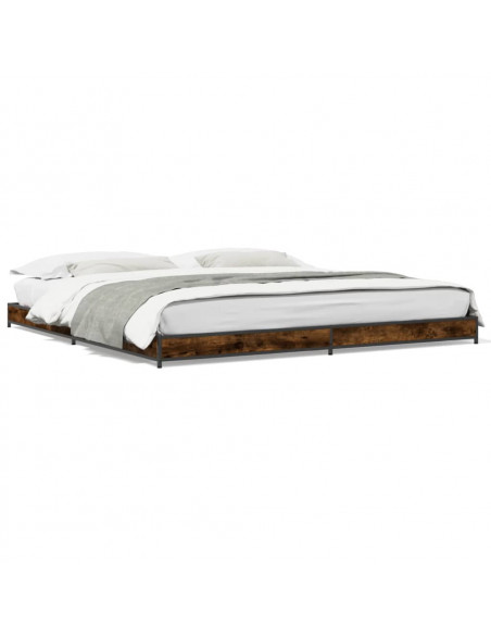 Giroletto Rovere Fumo 200x200 cm in Legno Multistrato e Metallo