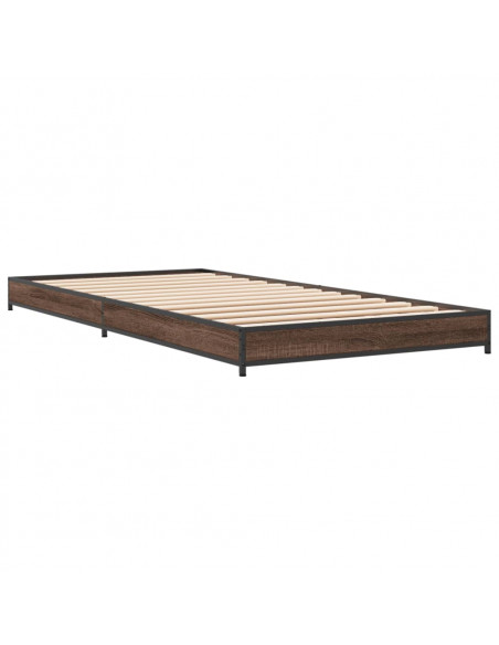 Giroletto Rovere Marrone 100x200 cm Legno Multistrato e Metallo