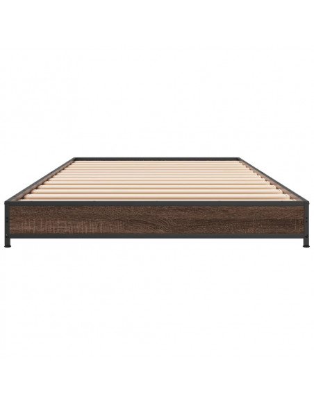 Giroletto Rovere Marrone 100x200 cm Legno Multistrato e Metallo