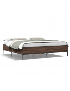 Giroletto Rovere Marrone 200x200cm in Legno Multistrato Metallo 2