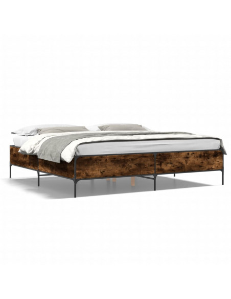 Giroletto Rovere Fumo 200x200 cm in Legno Multistrato e Metallo
