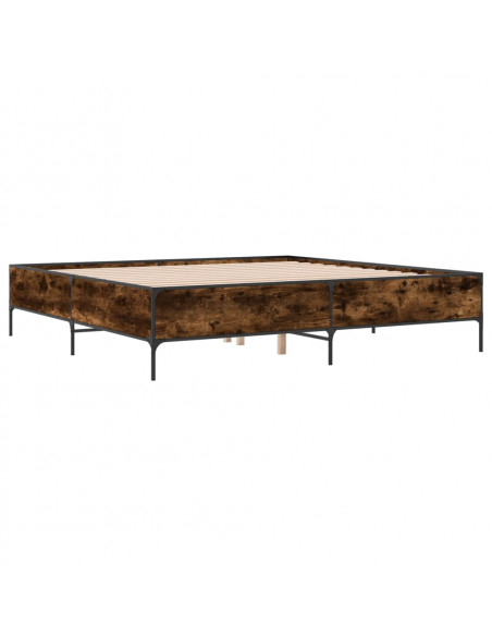 Giroletto Rovere Fumo 200x200 cm in Legno Multistrato e Metallo