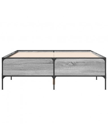 Giroletto Grigio Sonoma 120x190 cm in Legno Multistrato Metallo