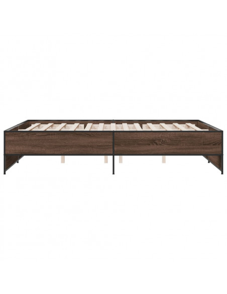 Giroletto Rovere Marrone 160x200cm in Legno Multistrato Metallo