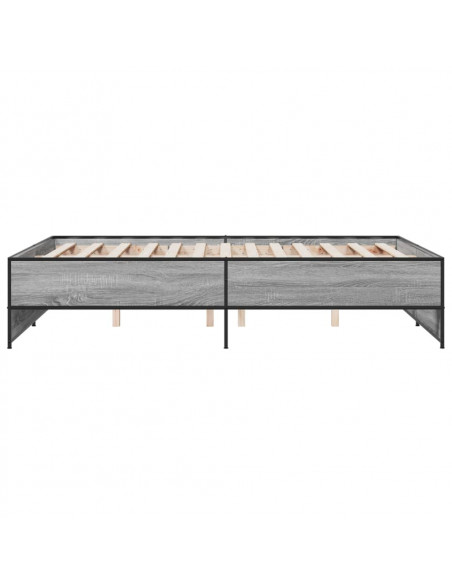 Giroletto Grigio Sonoma 120x200 cm in Legno Multistrato Metallo