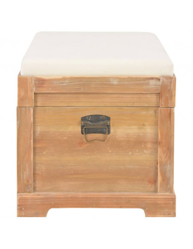 Cassapanca con Cuscino 80x40x40 cm MDF