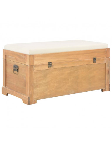 Cassapanca con Cuscino 80x40x40 cm MDF