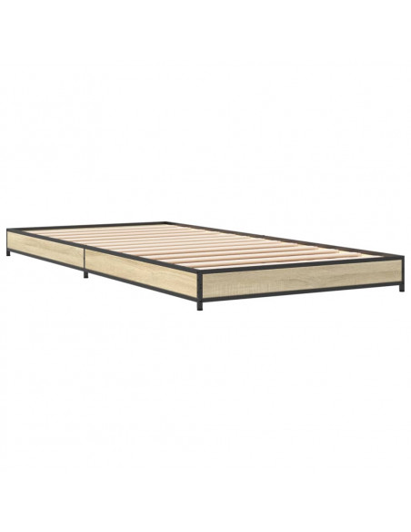 Giroletto Rovere Sonoma 100x200 cm Legno Multistrato e Metallo