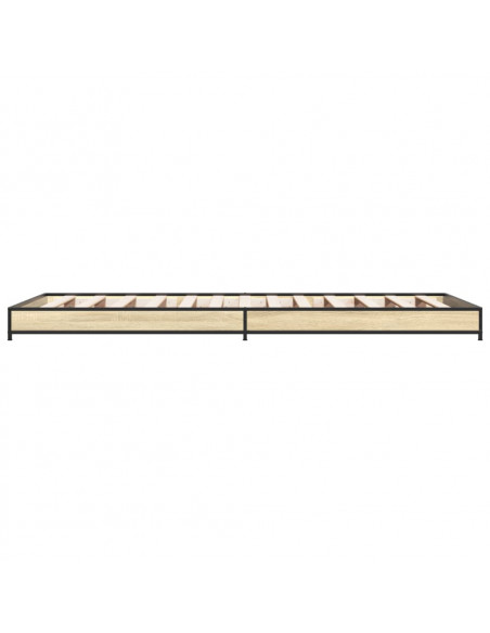 Giroletto Rovere Sonoma 100x200 cm Legno Multistrato e Metallo