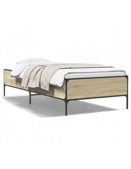 Giroletto Rovere Sonoma 100x200 cm Legno Multistrato e Metallo