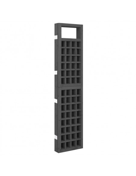 Divisorio a 5 Pannelli Legno Massello di Abete Nero 161x180 cm