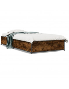 Giroletto Rovere Fumo 90x190 cm in Legno Multistrato e Metallo 2