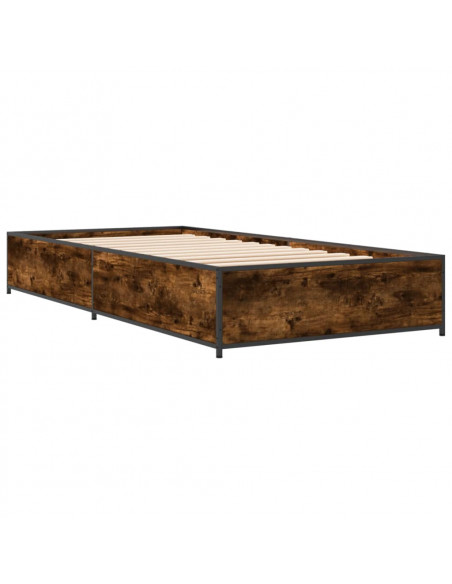 Giroletto Rovere Fumo 90x190 cm in Legno Multistrato e Metallo
