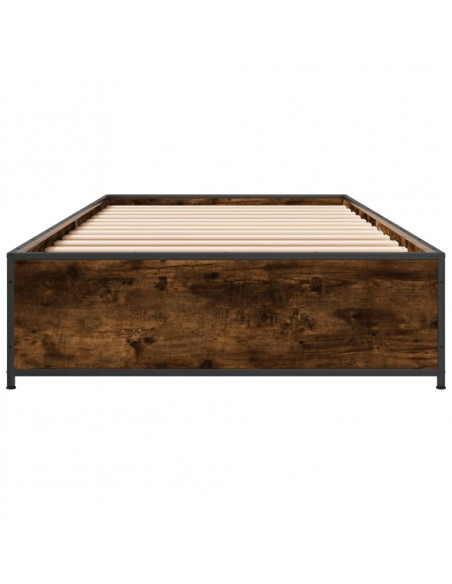 Giroletto Rovere Fumo 90x190 cm in Legno Multistrato e Metallo