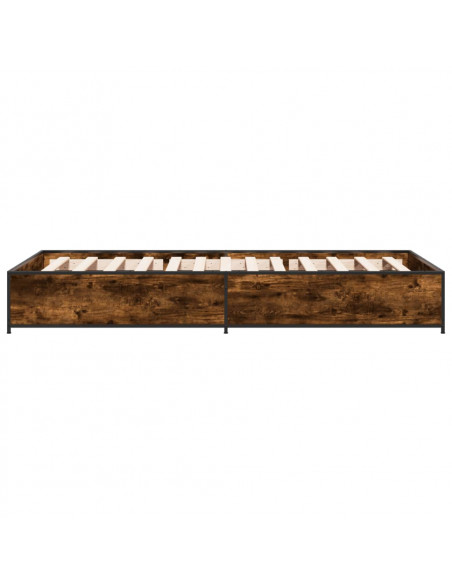 Giroletto Rovere Fumo 90x190 cm in Legno Multistrato e Metallo