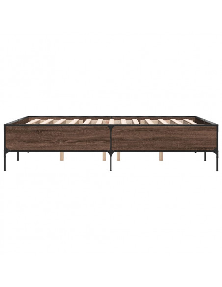 Giroletto Rovere Marrone 160x200cm in Legno Multistrato Metallo