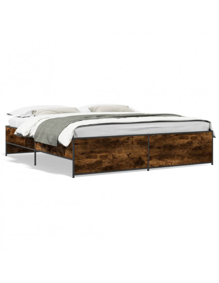 Giroletto Rovere Fumo 200x200 cm in Legno Multistrato e Metallo
