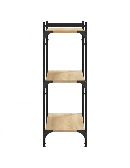 Libreria 3 Ripiani Rovere Sonoma 80x30x86 cm Legno Multistrato