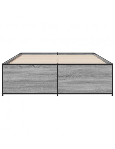 Giroletto Grigio Sonoma 120x190 cm in Legno Multistrato Metallo