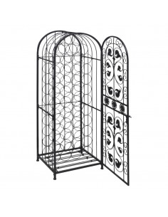 Portabottiglie per 45 Bottiglie di Vino in Metallo 2