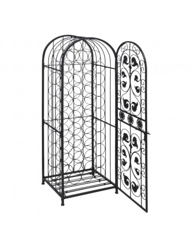 Portabottiglie per 45 Bottiglie di Vino in Metallo