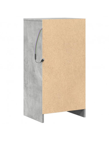 Credenza con LED Grigio Cemento 42,5x34x85 cm Legno Multistrato