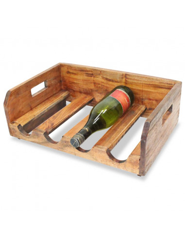 Set Portavini 4pz per 16 Bottiglie in Legno Massello Recuperato