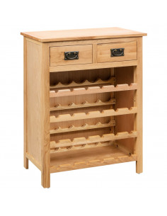 Cantinetta Portavini 72x32x90 cm in Massello di Rovere 2