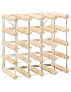 Portavini da 20 Bottiglie in Legno Massello di Pino 2