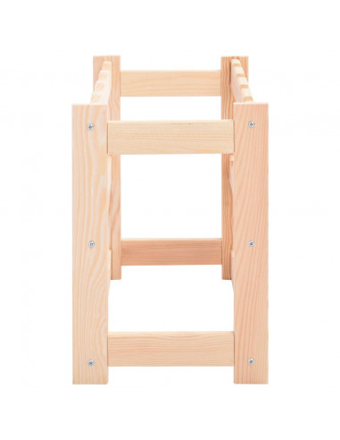 Portavini da 12 Bottiglie in Legno di Pino