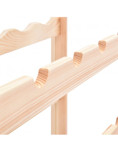 Portavini da 12 Bottiglie in Legno di Pino