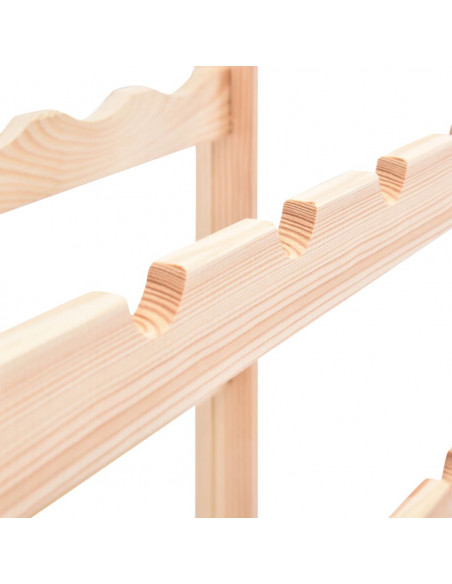 Portavini da 12 Bottiglie in Legno di Pino