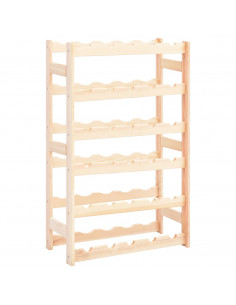 Portavini da 30 Bottiglie in Legno di Pino 2