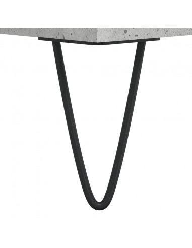 Armadietto da Bagno Grigio Cemento 80x33x60cm Legno Multistrato