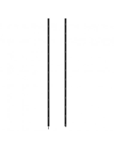 Portavini da Parete per 24 Bottiglie Nero in Ferro