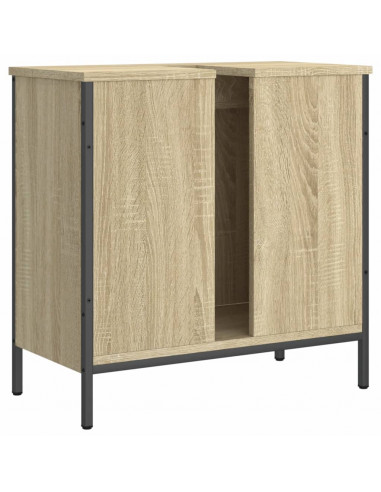 Mobile Lavabo Bagno Rovere Sonoma 60x30x60 cm Legno Multistrato
