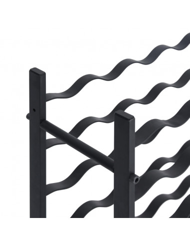 Portavini da 36 Bottiglie Nero in Ferro