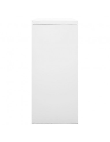 Armadio con Ante Scorrevoli Grigio 90x40x90 cm in Acciaio