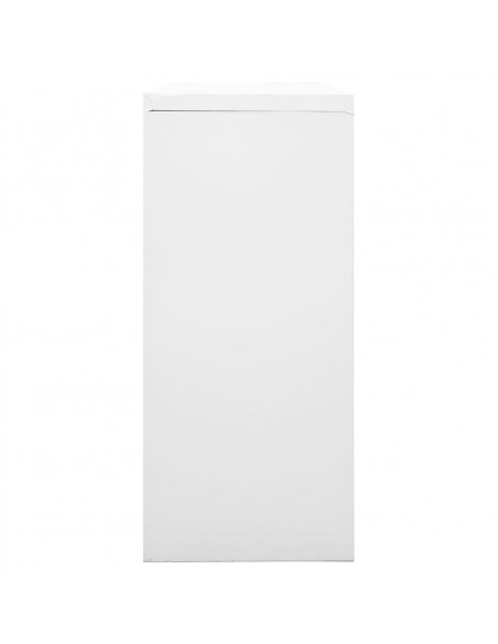 Armadio con Ante Scorrevoli Grigio 90x40x90 cm in Acciaio