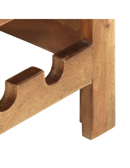 Mobiletto Portavini 40x30x80 cm in Legno Massello di Acacia