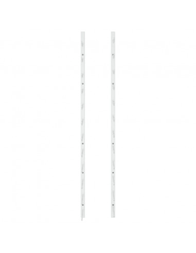 Portavini da Parete per 24 Bottiglie Bianco in Ferro