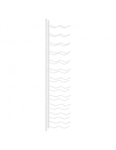 Portavini da Parete per 24 Bottiglie Bianco in Ferro